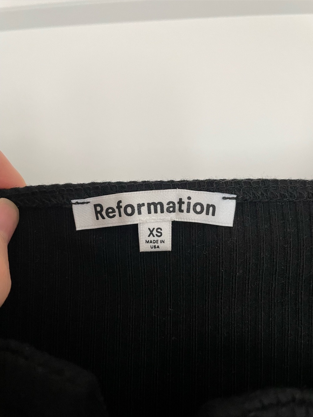 Reformation Ossie Knit Tank Black - Size XS - Picture 6 of 7